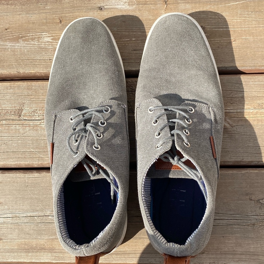 Ashford Hayes men’s grey canvas sneaker/shoe loafer size 14.
